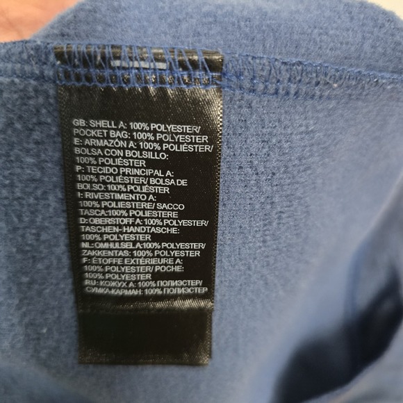 The North Face  Mens Blue 1/2 Zip Pullover Lightweight Jacket‎ Fleece Size Small - Picture 4 of 9